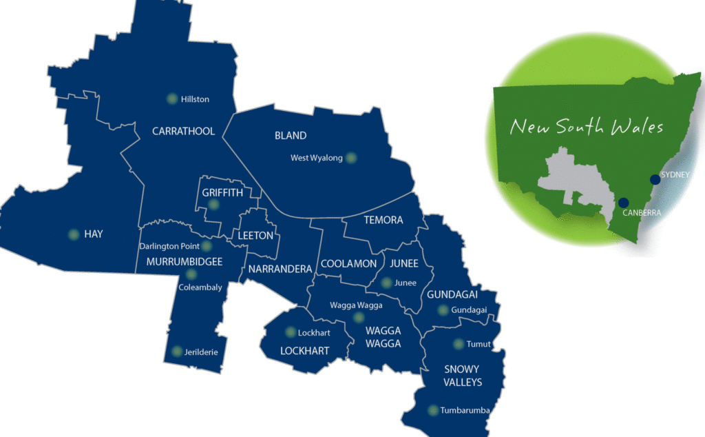 Riverina Regional Map